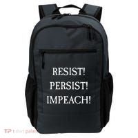 Anti Trump Resist Persist Impeach Impeachment Backpack thumb 0