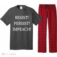 Anti Trump Resist Persist Impeach Impeachment Pajama Set thumb 0