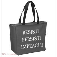 Anti Trump Resist Persist Impeach Impeachment Tote Bag thumb 2