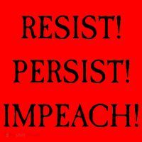 Anti Trump Resist Persist Impeach Impeachment Santa Hat thumb 1