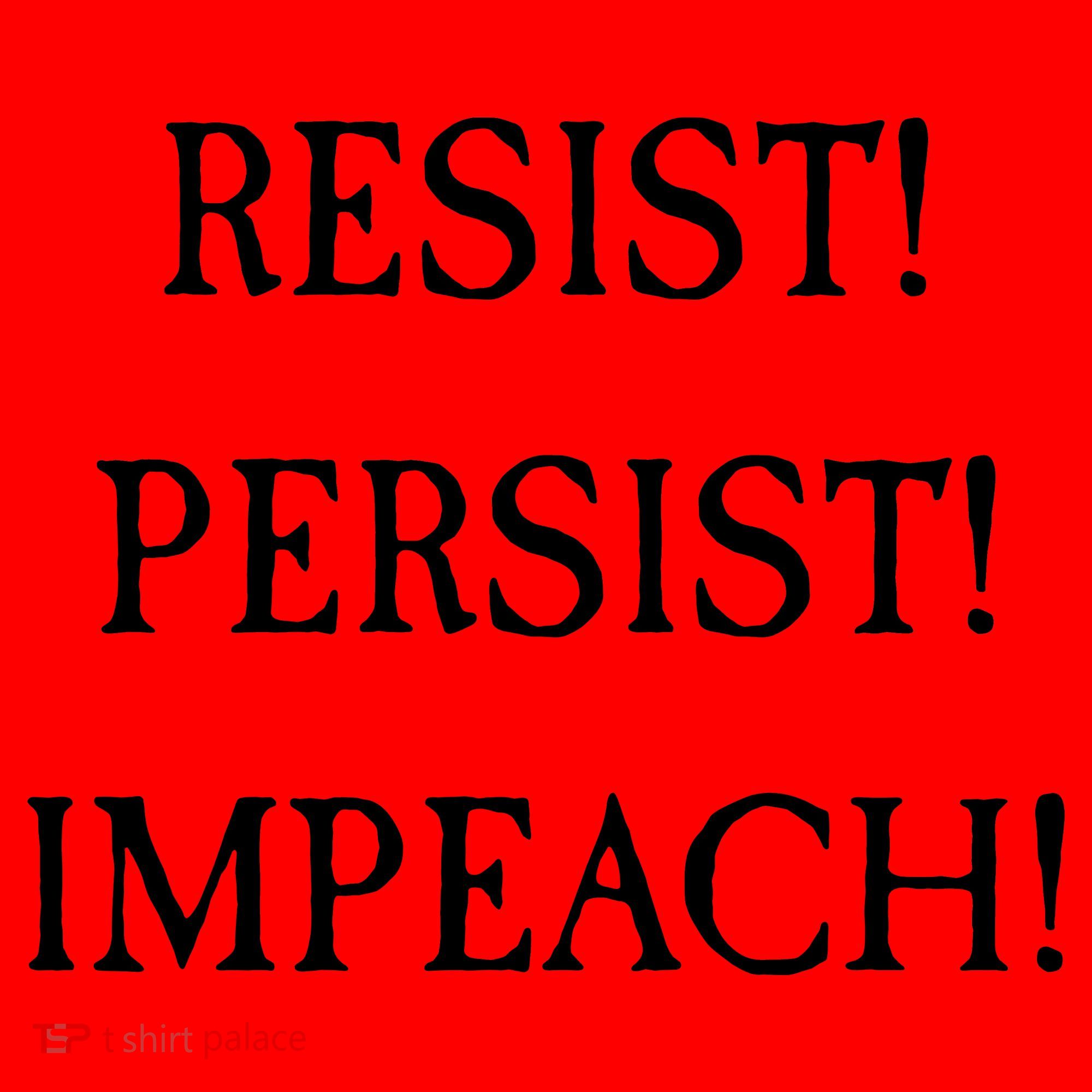 Anti Trump Resist Persist Impeach Impeachment Santa Hat