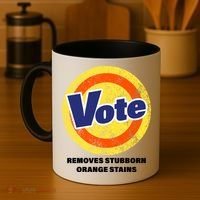 Anti-Trump Vote Removes Stubborn Orange Stains Funny Coffee Mug thumb 4