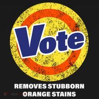 Anti-Trump Vote Removes Stubborn Orange Stains Funny Ornament thumb 1