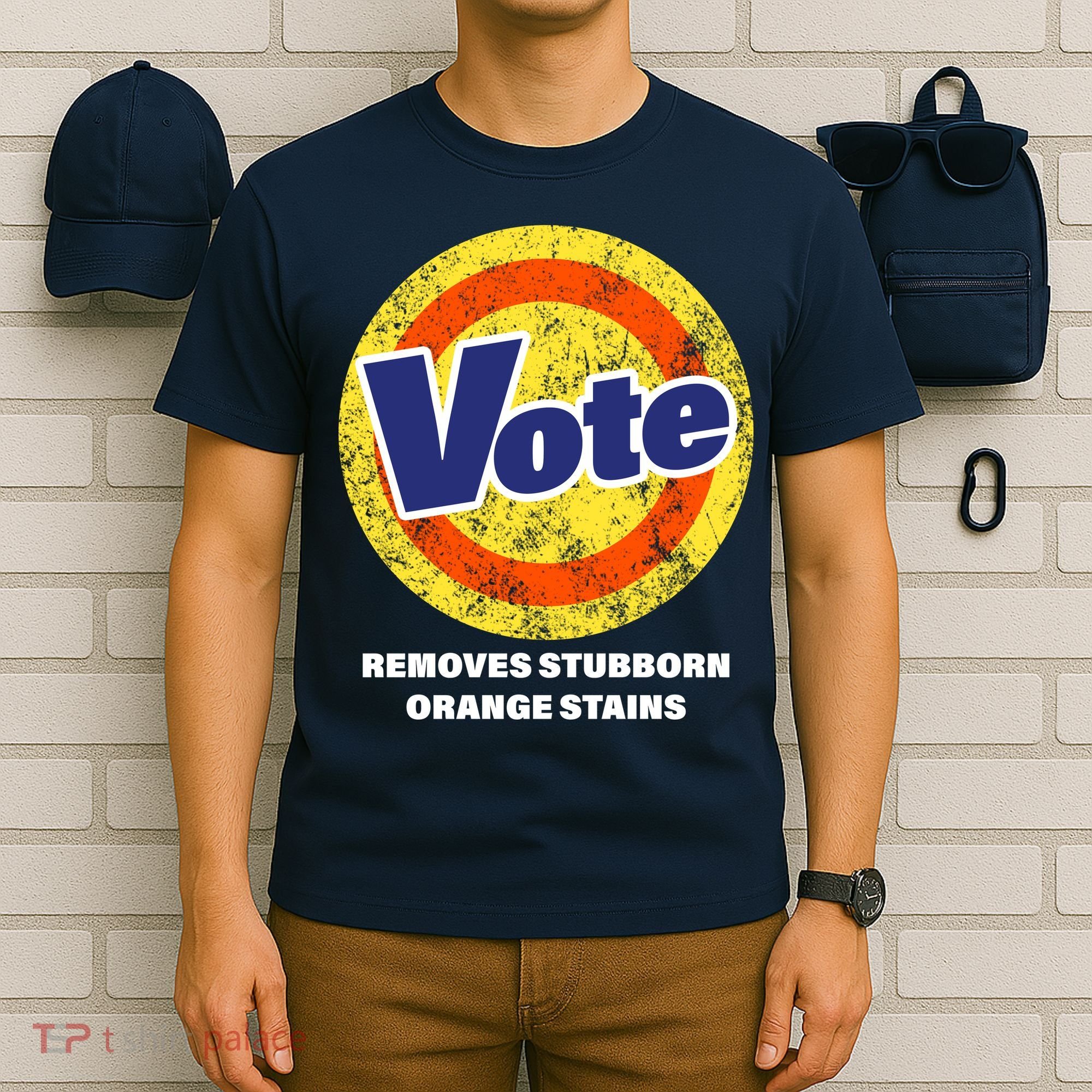 Anti-Trump Vote Removes Stubborn Orange Stains Funny T-Shirt