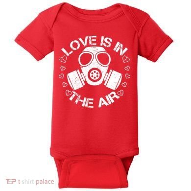 Anti-Valentine Love Is In The Air Baby Bodysuit
