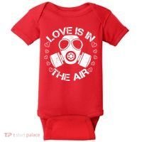 Anti-Valentine Love Is In The Air Baby Bodysuit thumb 0