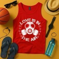 Anti-Valentine Love Is In The Air Tank Top thumb 4
