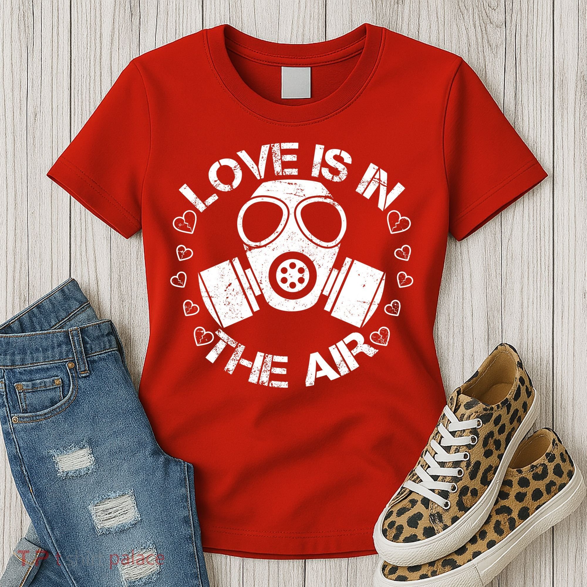 Anti-Valentine Love Is In The Air Women's T-Shirt