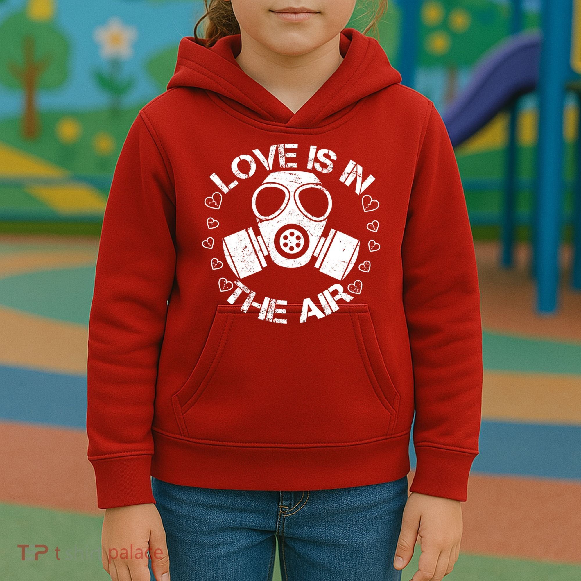 Anti-Valentine Love Is In The Air Kids Hoodie