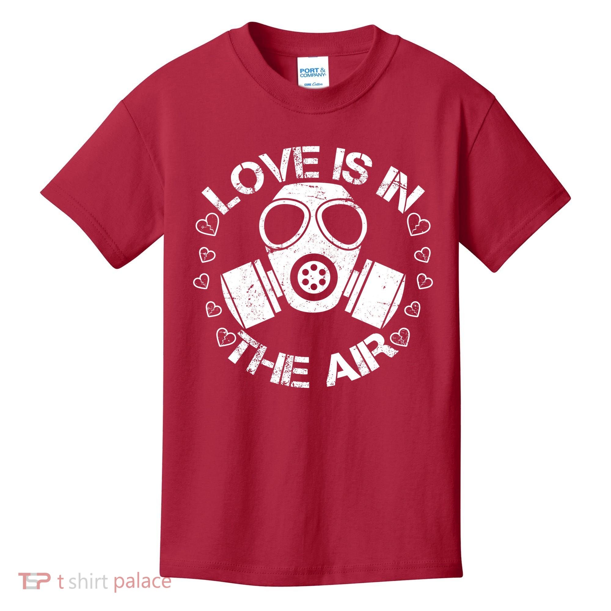Anti-Valentine Love Is In The Air Kids T-Shirt