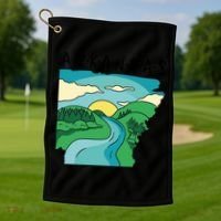 Arkansas Nature View Golf Towel thumb 1