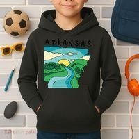 Arkansas Nature View Kids Hoodie thumb 2