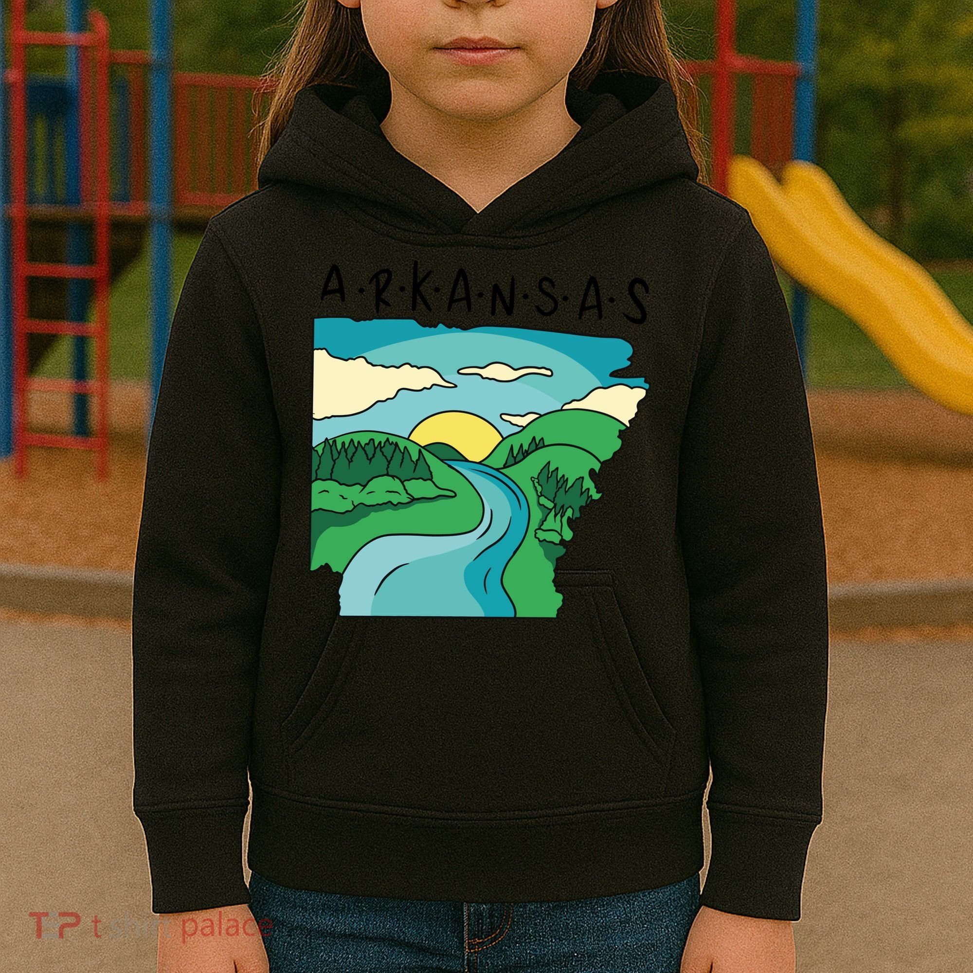 Arkansas Nature View Kids Hoodie