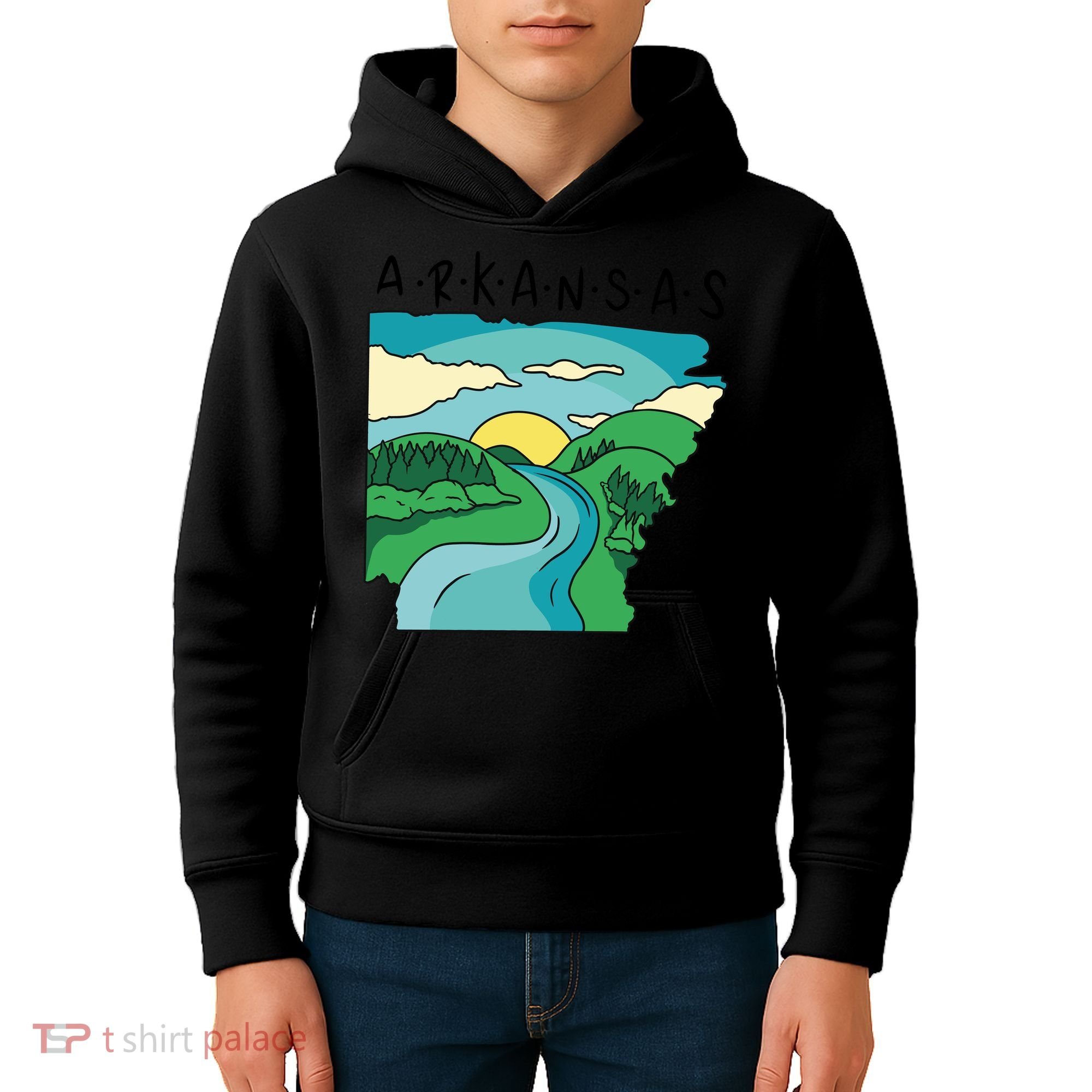 Arkansas Nature View Kids Hoodie