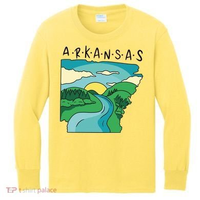 Arkansas Nature View Kids Long Sleeve Shirt