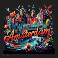 Amsterdam Netherlands Windmills Holland Women's Sweatshirt thumb 2