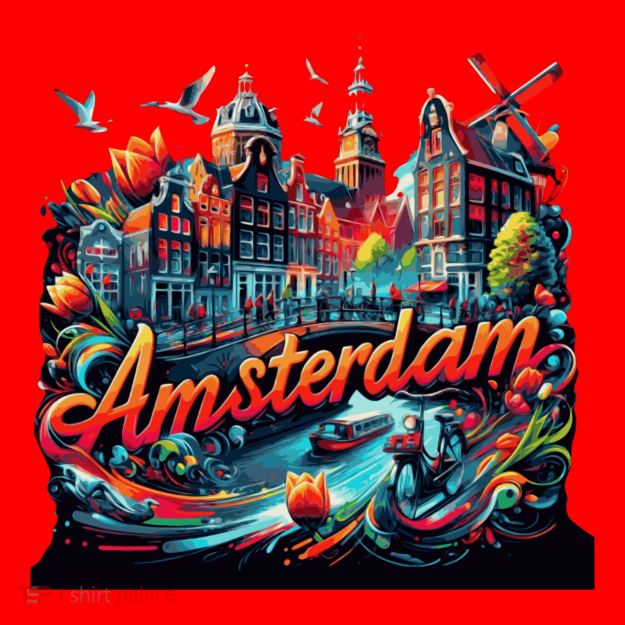Amsterdam Netherlands Windmills Holland Santa Hat