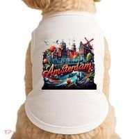 Amsterdam Netherlands Windmills Holland Doggie Tank thumb 0