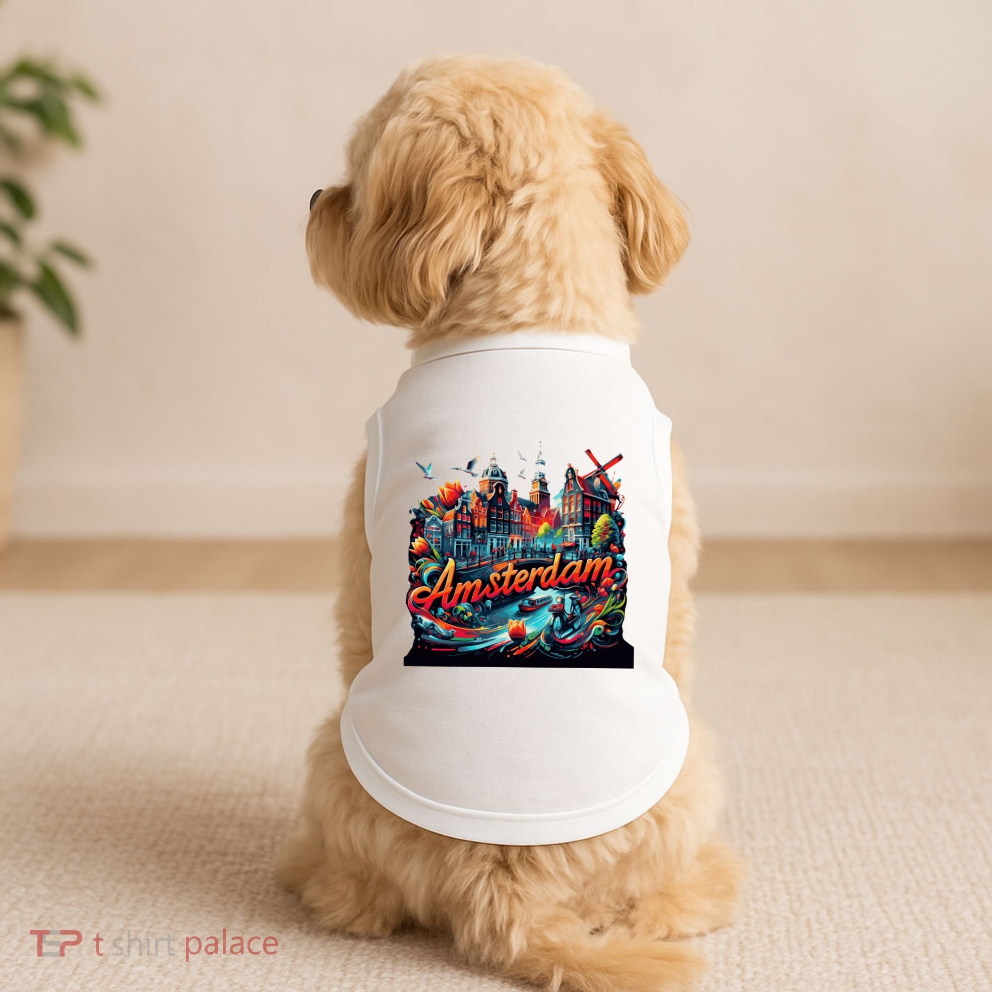 Amsterdam Netherlands Windmills Holland Doggie Tank