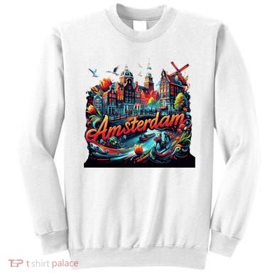 Amsterdam Netherlands Windmills Holland Sweatshirt