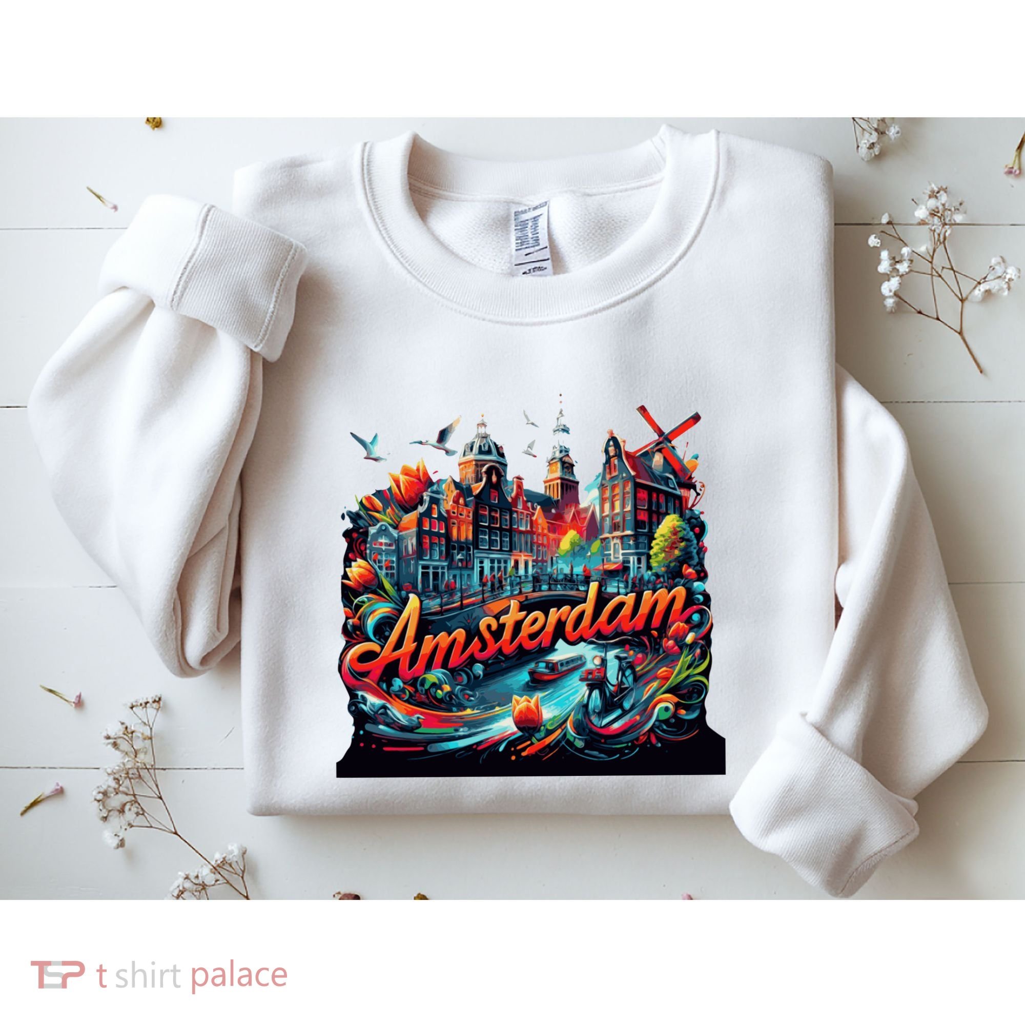 Amsterdam Netherlands Windmills Holland Sweatshirt