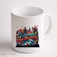 Amsterdam Netherlands Windmills Holland Coffee Mug thumb 1