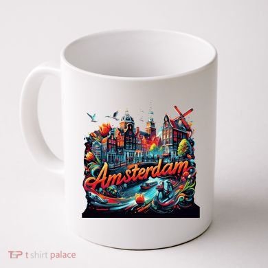 Amsterdam Netherlands Windmills Holland Coffee Mug