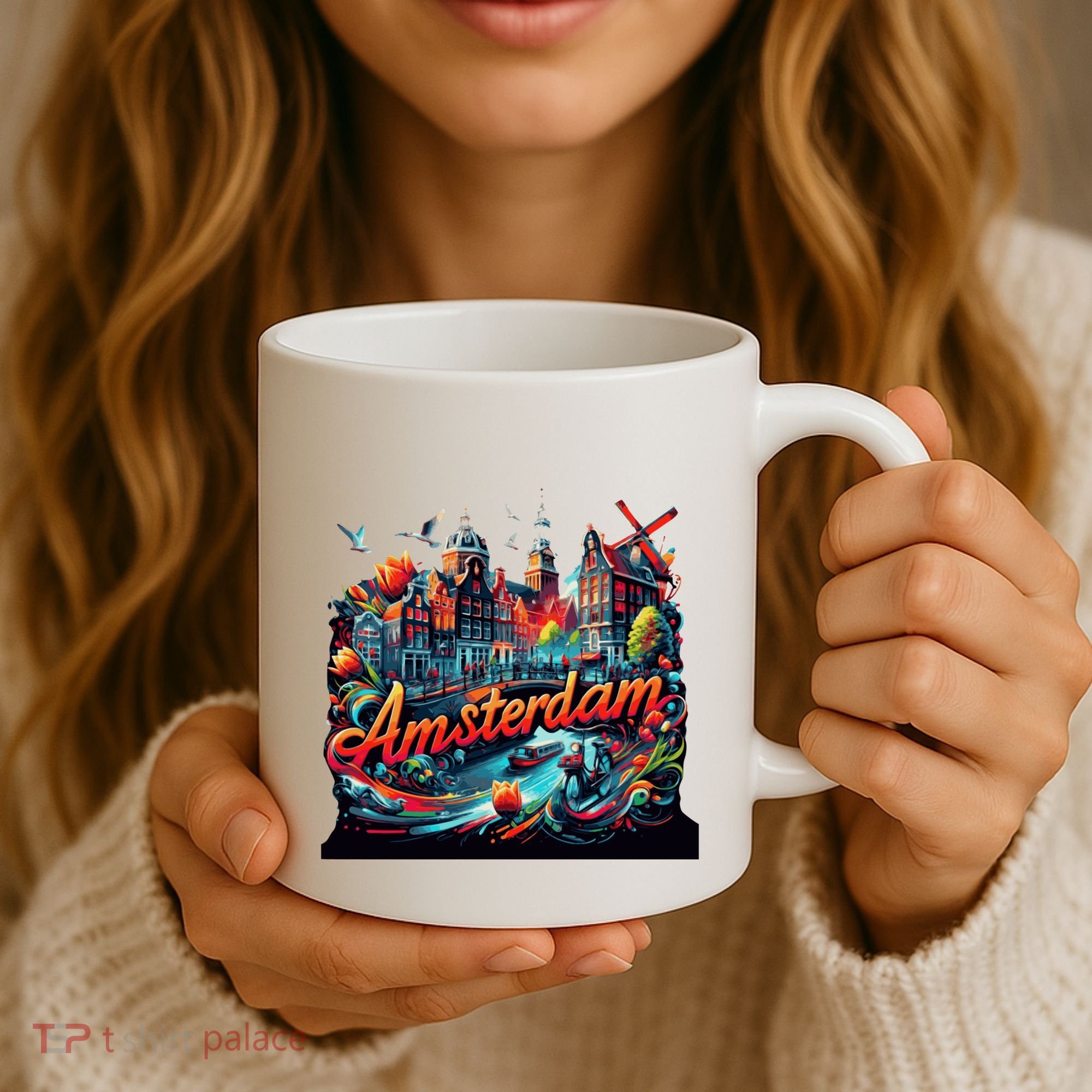 Amsterdam Netherlands Windmills Holland Coffee Mug