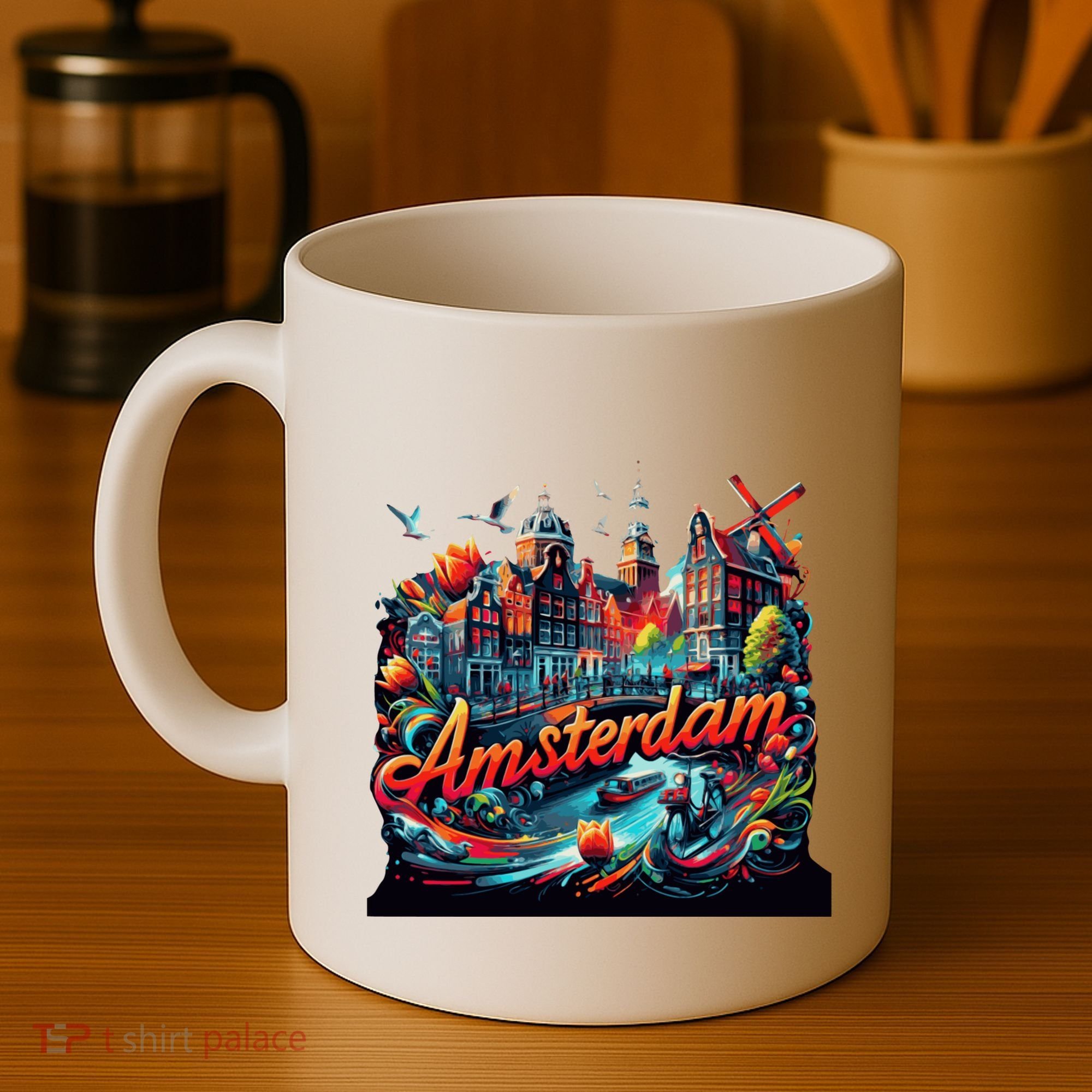 Amsterdam Netherlands Windmills Holland Coffee Mug