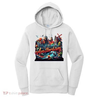 Amsterdam Netherlands Windmills Holland Women's Hoodie