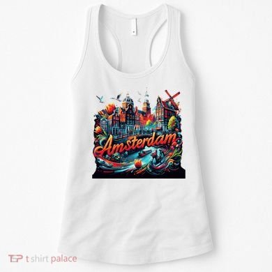 Amsterdam Netherlands Windmills Holland Women's Tank Top