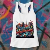 Amsterdam Netherlands Windmills Holland Women's Tank Top thumb 3