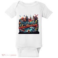 Amsterdam Netherlands Windmills Holland Baby Bodysuit thumb 0