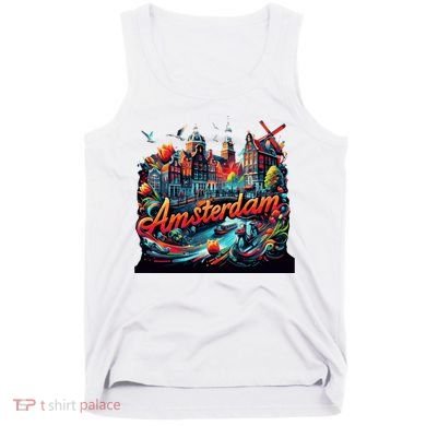 Amsterdam Netherlands Windmills Holland Tank Top