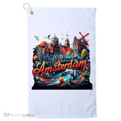 Amsterdam Netherlands Windmills Holland Golf Towel