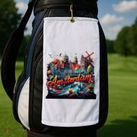 Amsterdam Netherlands Windmills Holland Golf Towel thumb 2