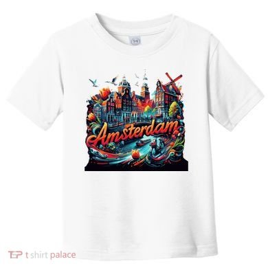 Amsterdam Netherlands Windmills Holland Toddler T-Shirt