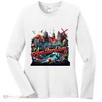 Amsterdam Netherlands Windmills Holland Women's Long Sleeve Shirt thumb 0
