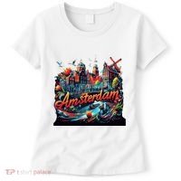 Amsterdam Netherlands Windmills Holland Women's T-Shirt thumb 0