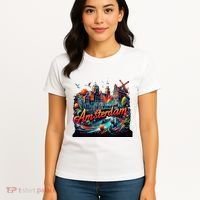 Amsterdam Netherlands Windmills Holland Women's T-Shirt thumb 4