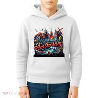 Amsterdam Netherlands Windmills Holland Kids Hoodie thumb 4