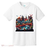 Amsterdam Netherlands Windmills Holland Kids T-Shirt thumb 0