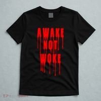 Awake Not Woke Patriotic American Pride Bloody T-Shirt thumb 5
