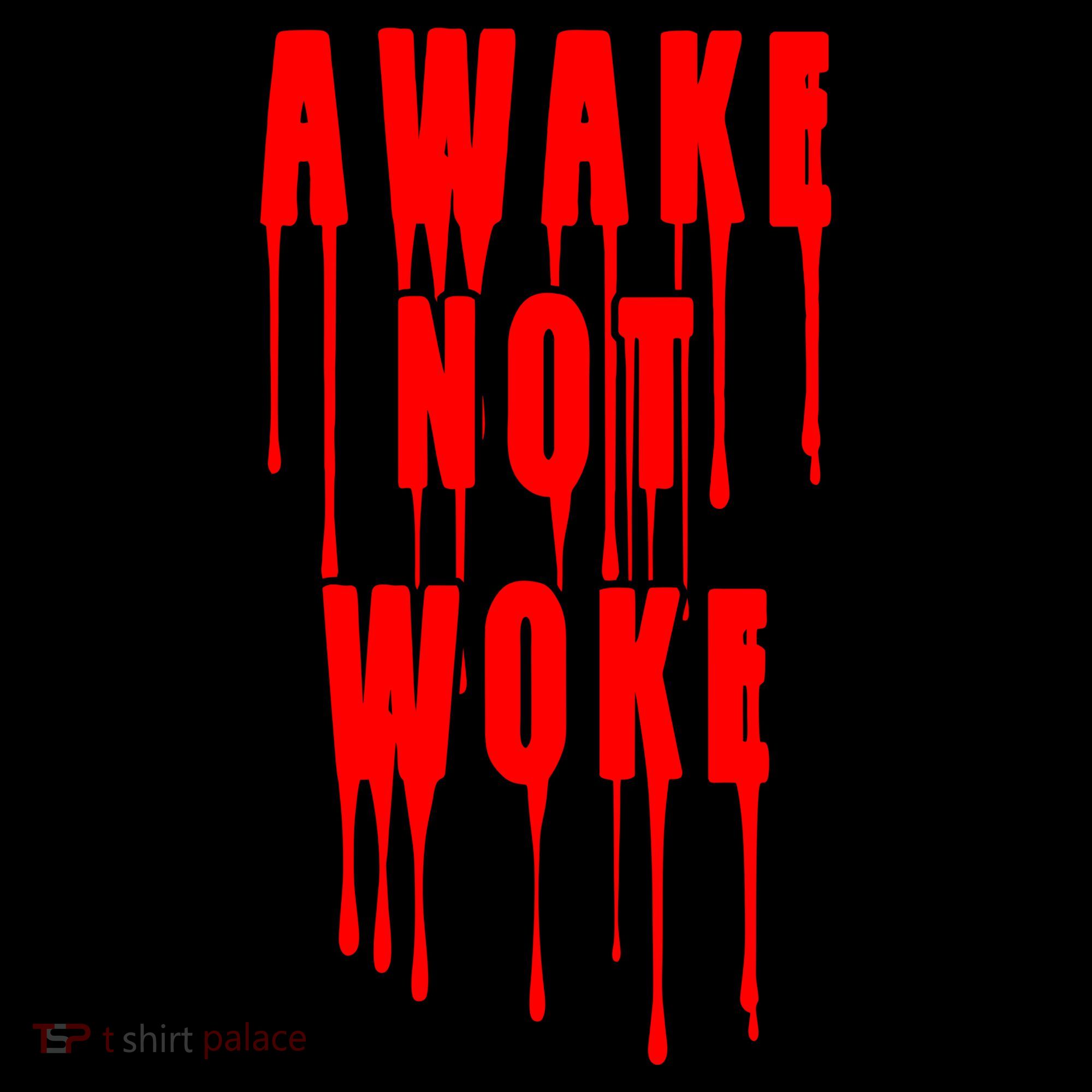 Awake Not Woke Patriotic American Pride Bloody Coffee Mug