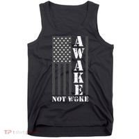 Awake Not Woke Tank Top thumb 0
