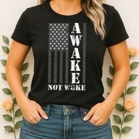 Awake Not Woke Women's T-Shirt thumb 2