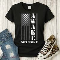 Awake Not Woke Women's T-Shirt thumb 3