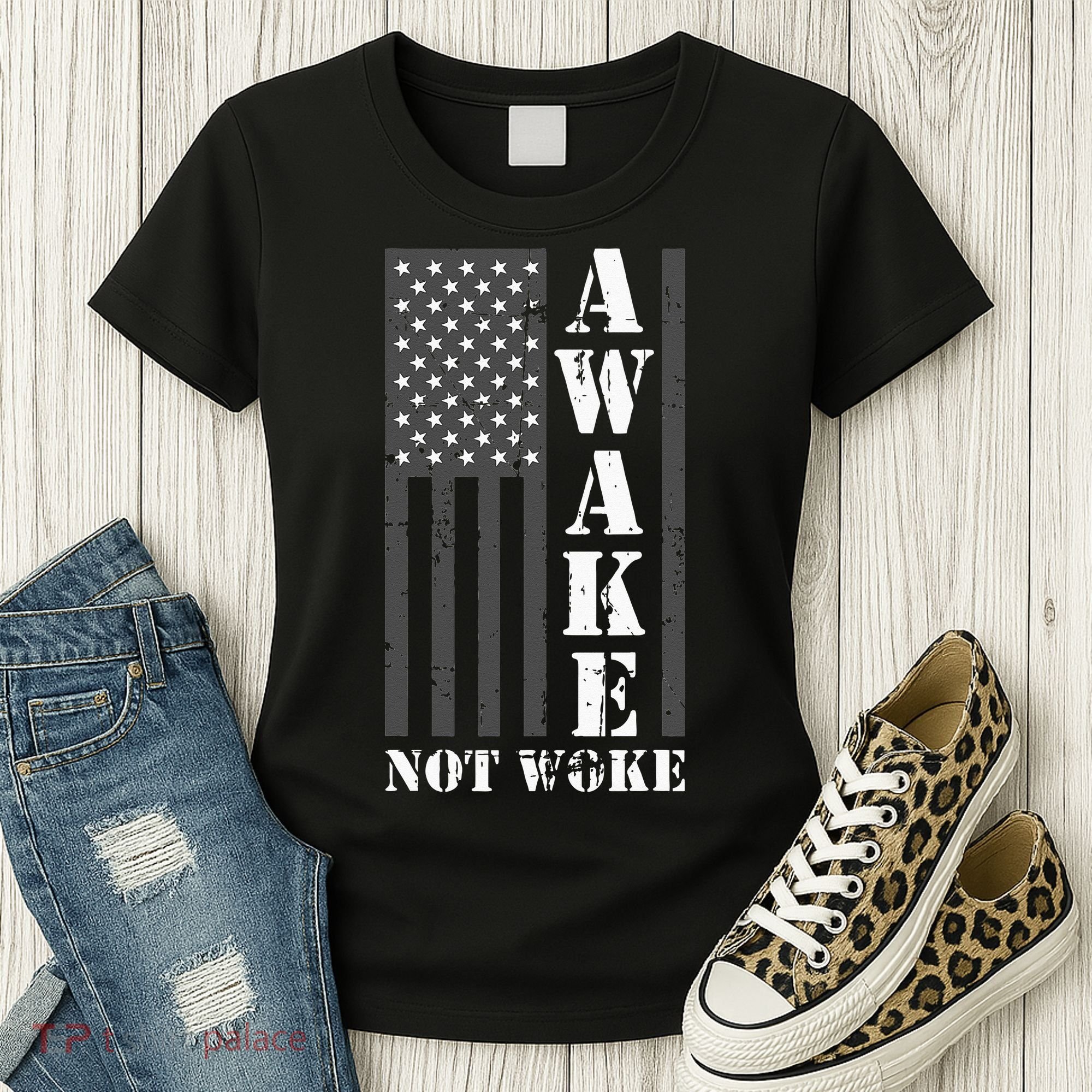 Awake Not Woke Women's T-Shirt