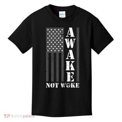Awake Not Woke Kids T-Shirt