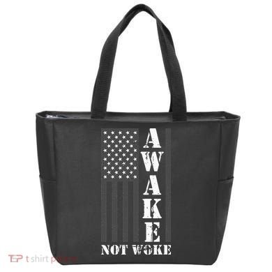 Awake Not Woke Tote Bag